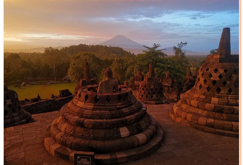 the magnificent Borobudur temple is the world's ... site widely considered to be one of the world's seven wonders.