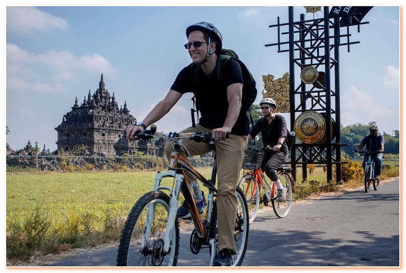 Prambanan cycling tour is heritage cycling trip through many places of cultural heritage sites